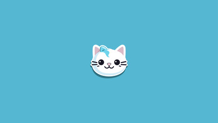 Obraz premium illustration kawaii cute cat