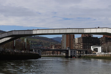 Bridge over the river of Bilbao