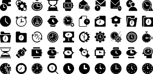 Lock Icon Set Isolated Silhouette Solid Icons With Icon, Safe, Safety, Lock, Security, Password, Protection Infographic Simple Vector Illustration