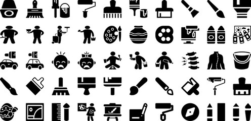 Pain Icon Set Isolated Silhouette Solid Icons With Line, Body, Medical, Health, Pain, Icon, Vector Infographic Simple Vector Illustration