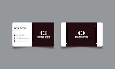 Business Card, Modern business card template, Flat design, Business Card Layout, Double sided business card template, Black business card, White business card design, professional business card