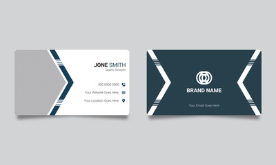 Business Card, Modern business card template, Flat design, Business Card Layout, Double sided business card template, Black business card, White business card design, professional business card