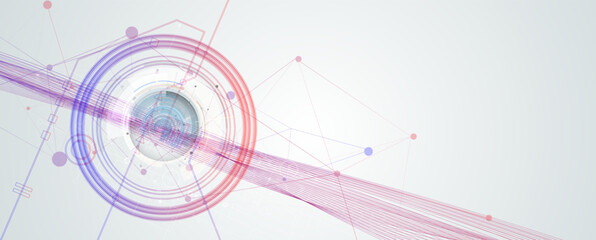 Obraz premium abstract futuristic fade computer technology business background