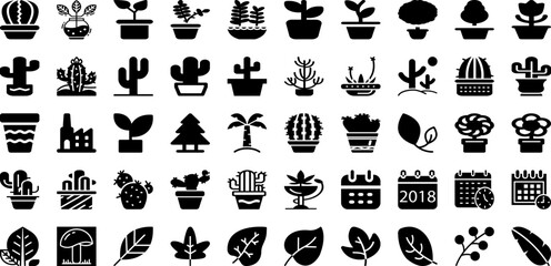 Plan Icon Set Isolated Silhouette Solid Icons With Plan, Icon, Illustration, Business, Symbol, Sign, Vector Infographic Simple Vector Illustration