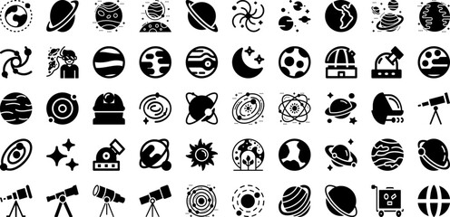 Plane Icon Set Isolated Silhouette Solid Icons With Vector, Travel, Aircraft, Symbol, Plane, Icon, Airplane Infographic Simple Vector Illustration