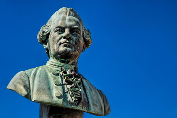 Obraz premium kamenz, deutschland - büste von gotthold ephraim lessing