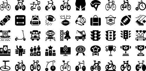 Port Icon Set Isolated Silhouette Solid Icons With Cargo, Icon, Set, Vector, Port, Ship, Line Infographic Simple Vector Illustration
