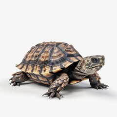 turtle, tortoise, animal, reptile, shell, isolated, slow, nature, pet, wildlife, white, wild, cute, pets, amphibian