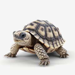 Obraz premium turtle, tortoise, animal, reptile, shell, isolated, slow, nature, pet, wildlife, white, wild, cute, pets, amphibian