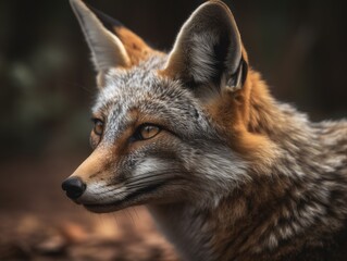 Naklejka na ściany i meble Breathtaking Bengal Fox Image - AI Generated