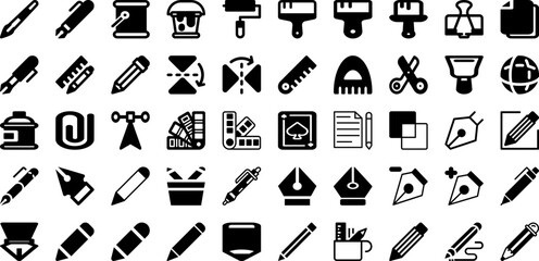 Tool Icon Set Isolated Silhouette Solid Icons With Vector, Repair, Spanner, Icon, Tool, Wrench, Work Infographic Simple Vector Illustration