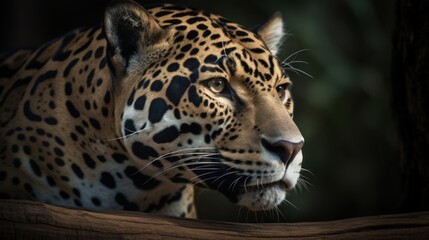 Incredible Jaguar in Natural Habitat AI Generated Generative AI