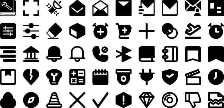 User Icon Set Isolated Silhouette Solid Icons With Vector, User, Icon, Web, People, Symbol, Business Infographic Simple Vector Illustration