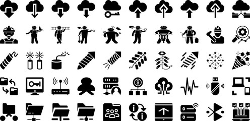 Work Icon Set Isolated Silhouette Solid Icons With Icon, Work, Line, Business, Teamwork, People, Vector Infographic Simple Vector Illustration