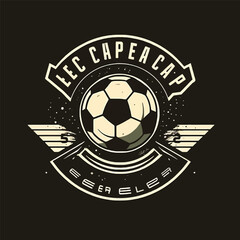 Vector Illustration of Soccer Emblem logo