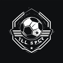 Obraz premium Vector Illustration of Soccer Emblem logo