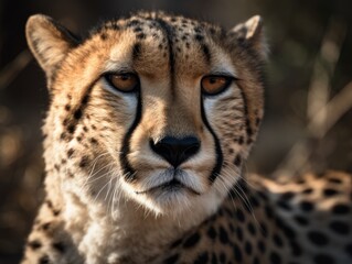 Stunning Cheetah in Motion: Wildlife Beauty - AI Generated