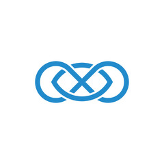 Infinity loop eye line simplicity modern logo