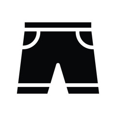 pants glyph icon illustration vector graphic