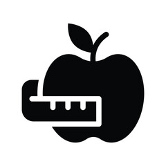 diet glyph icon illustration vector graphic