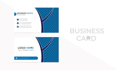 Modern creative business card layout.