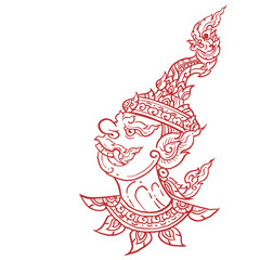 illustration of a giant vector for tattoo decoration illustration