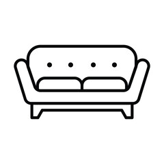 Sofa icon vector on trendy design