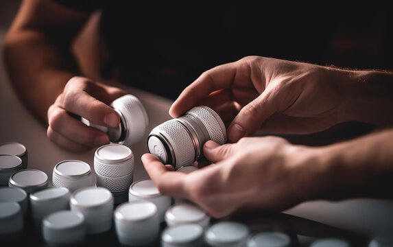 Gripping tablets, highlighting the role of medication in healthcare.