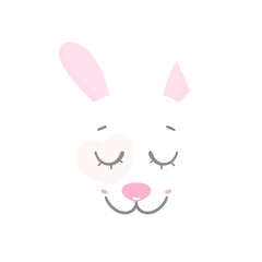 Cute Rabbit, White Bunny, Easter Bunny Cartoon Animals