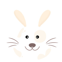 Cute Rabbit, White Bunny, Easter Bunny Cartoon Animals
