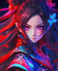 Cute anime girl portrait | Anime  Concept | Generated by Ai Generative
