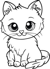  Cute Kitten Coloring Pages for Kids