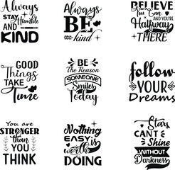 Inspirational  SVG New Work Bundle 1.EPS File