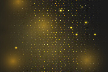 Fototapeta na wymiar Yellow dust. Beautiful light flashes. Dust particles fly in space.