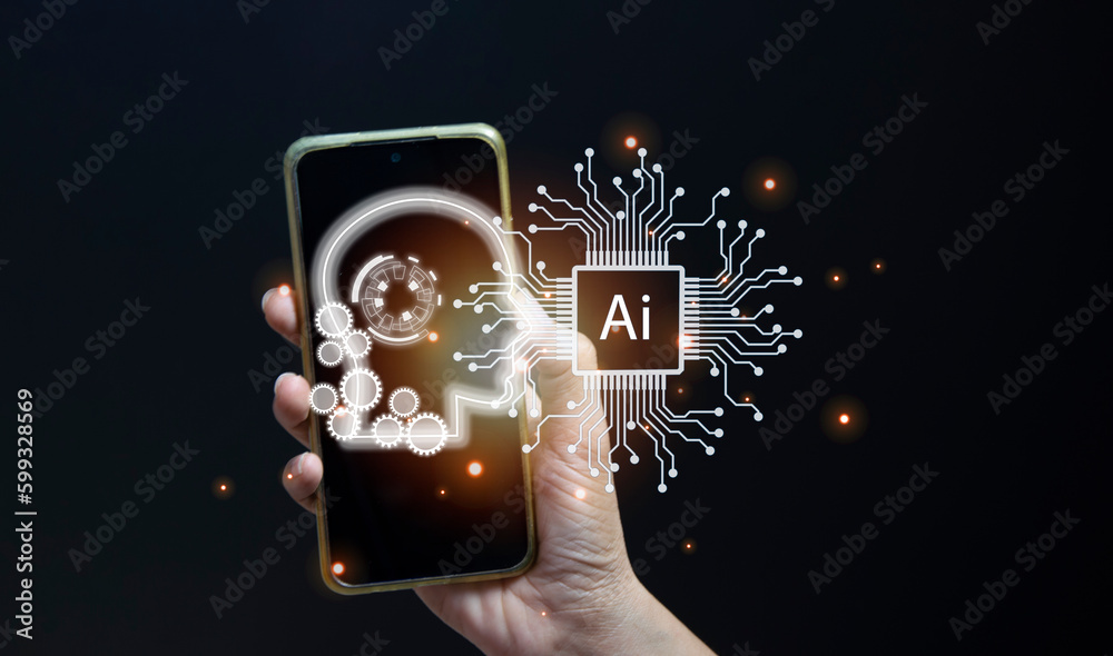 Poster the concept of developing an artificial intelligence system that can interact with humans and be use