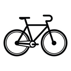 Fototapeta premium Motorcycle Flat Icon Isolated On White Background