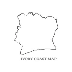 ivory coast map icon