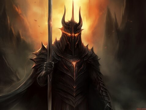 illustration of lord Sauron