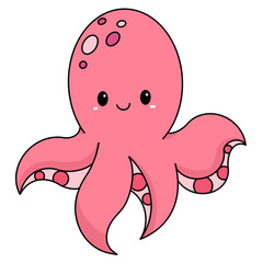 Animal sea cartoon cute character