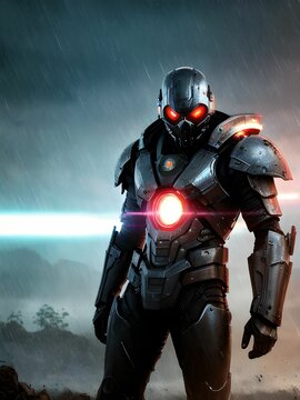 Cyborg Mech Robot Postapocalyptic Futuristic Soldier 