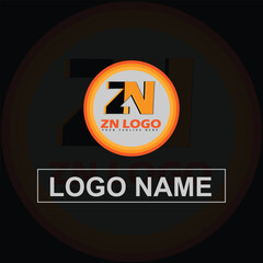 Z N  Latter Logo Creative Latter Logo Design In Illustrator. Graphics Design. Professional Logo Design 
