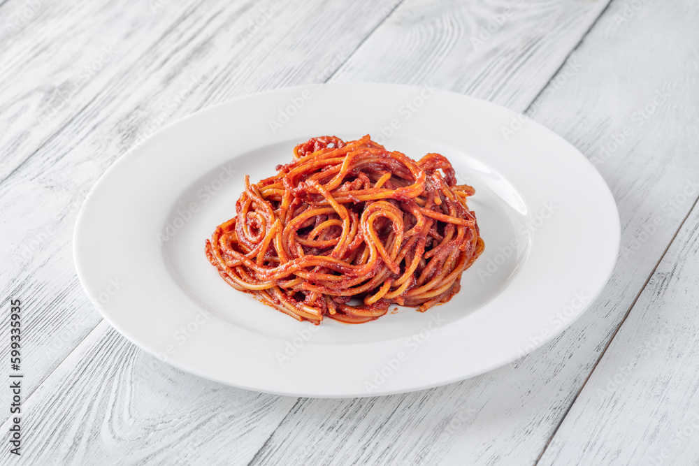 Canvas Prints portion of spaghetti all’assassina