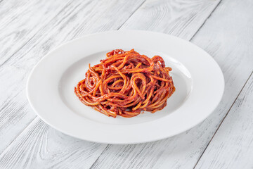 Portion of Spaghetti all’assassina