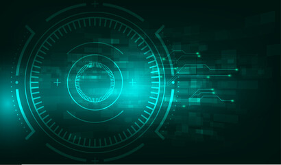 futuristic technology background with digital number timer concept and countdown, transparent