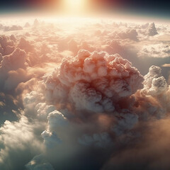 sky with clouds - Generated by Artificial Intelligence