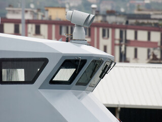 detail of Italian Guardia di Finanza patrol boat