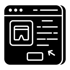 Modern design icon of online shopping