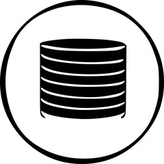 data storage icon vector symbol design illustration