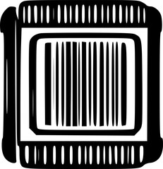 Barcode icon vector symbol design illustration