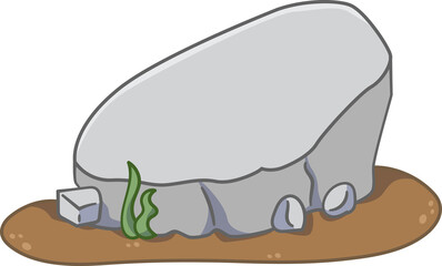 Coral reef rock theme under the sea